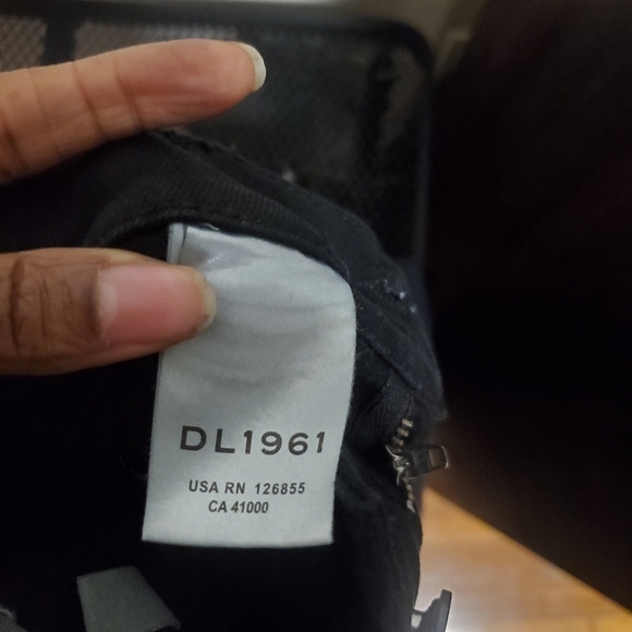 DL1961 Womens Hepburn Wide Leg High Rise Vintage 31" Black Size 26" High Waist - Picture 8 of 13